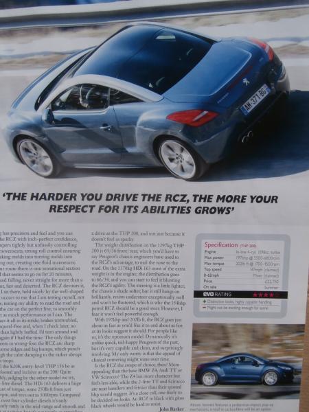 evo 5/2010 Audi TTS Roadster vs. Z4 sDrive35i vs. 370Z Roadster, Nissan GT-R GT1 & Honda HSV-010, VW Golf R meets Rallye Golf2,