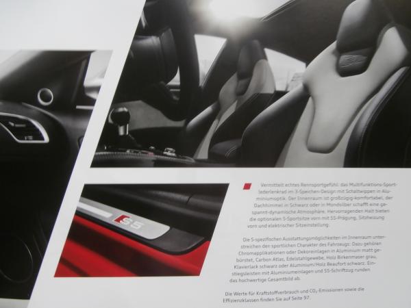 Audi A5 S5 Sportback Prospekt April 2016 NEU