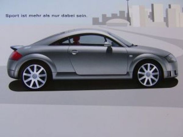 Audi TT Roadster Coupe Prospekt September 2004 NEU