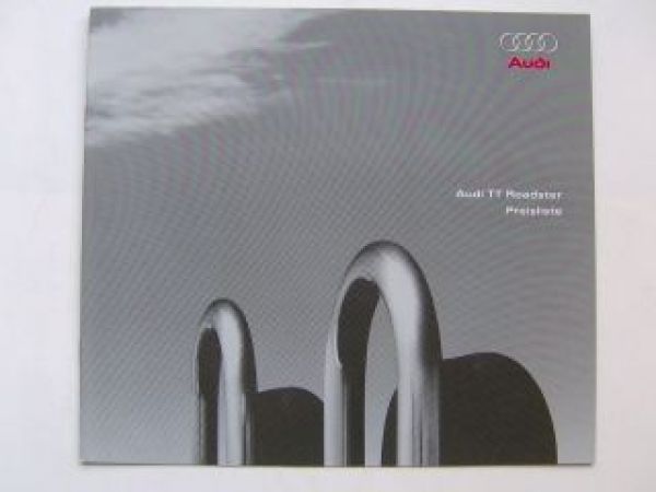 Audi Preisliste TT Roadster Mai 1999 NEU