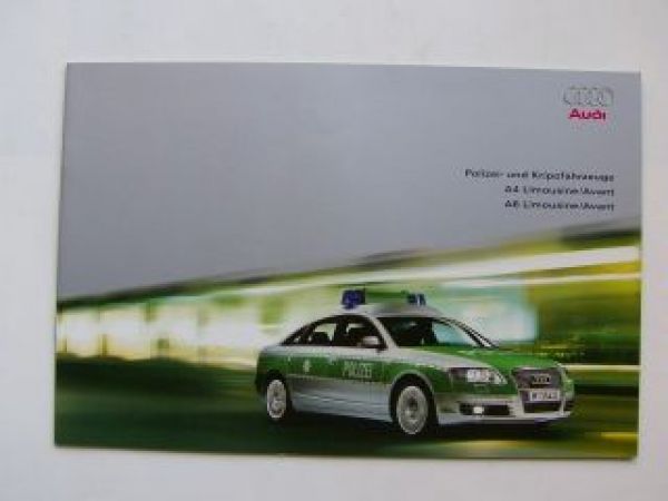 Audi Polizei- & Kripofahrzeuge A4 +A6 Limousine/Avant Juli 2004