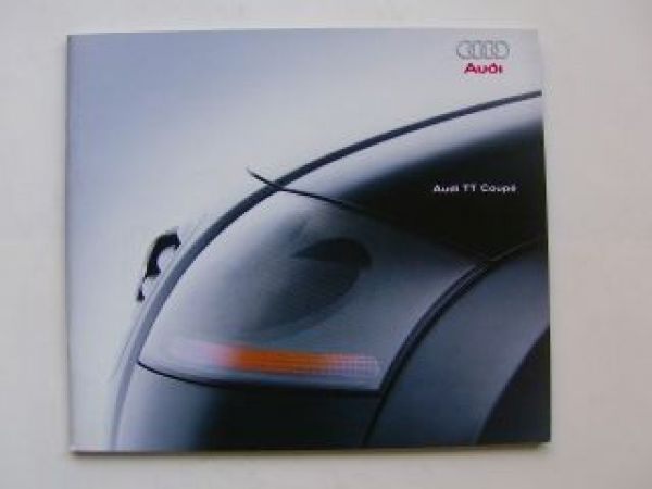 Audi TT Coupe Prospekt Englisch UK Linkslenker Juni 1998