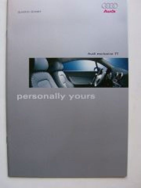 Audi exclusive TT personally yours Prospekt September 2003