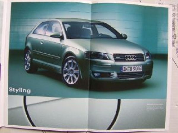 Audi personally yours exclusive A3 Prospekt September 2003