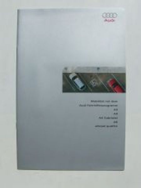 Audi Fahrhilfenprogramm A3 A4 A6 allroad quattro Oktober 2001