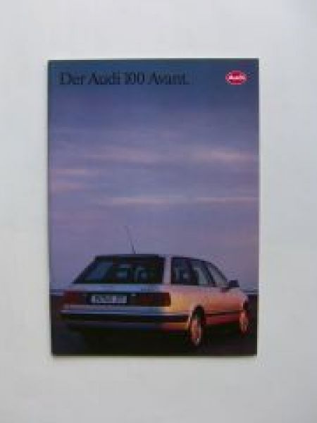 Audi 100 Avant (C4) Prospekt Juli 1991 Rarität