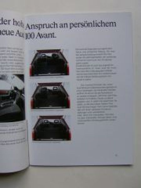 Audi 100 Avant (C4) Prospekt Juli 1991 Rarität