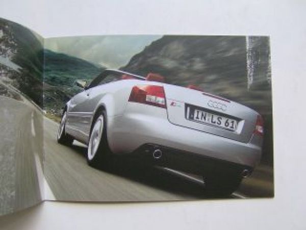 Audi S4 Cabriolet Prospekt Gummi Jedes Wetter ist Cabrio-Wetter