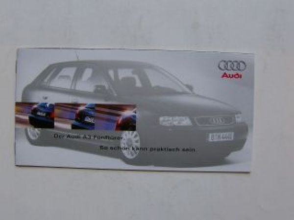 Audi A3 (8I) Fünftürer Infoflyer Februar 1999 NEU