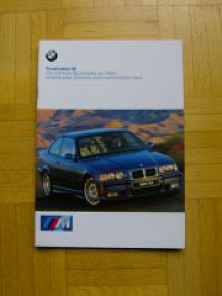 BMW Faszination M Prospekt M3 E36 M5 E39 Z3 Roadster/Coupe M 199