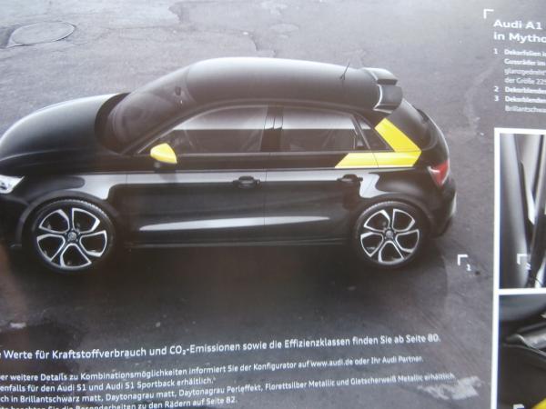 Original Audi A1 Zubehör Prospekt als Printausgabe im Juni 2016 :  Autoliteratur Höpel