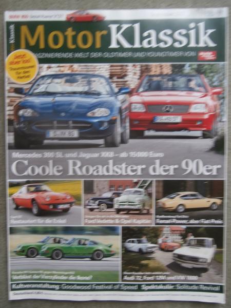 Motor Klassik 9/2017 Mercedes Benz 300SL R129 vs. Jaguar XK8 Roadster,Fiat Dino Kaufberatung,Ford Vedette vs. Opel Kapitän