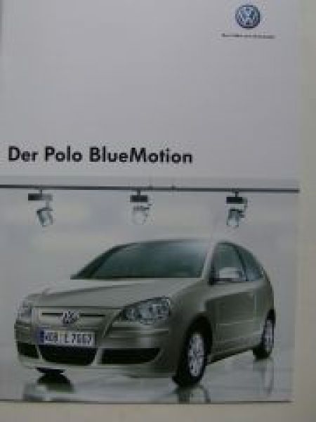 VW Polo BlueMotion Prospekt Juni 2007 NEU