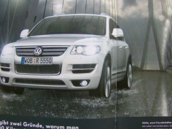 VW Touareg W12 R-Line +Individual Prospekt Mai 2008 NEU (7H)