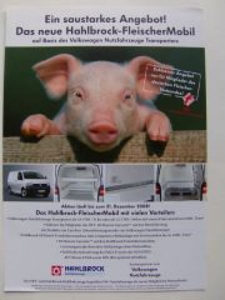 VW T5 7HA 7HH Fleischer Mobil Hahlbrock Prospekt NEU