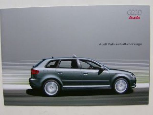 Audi Fahrschulfahrzeuge A3 Sportback, A4,A6 Prospekt Juni 2008