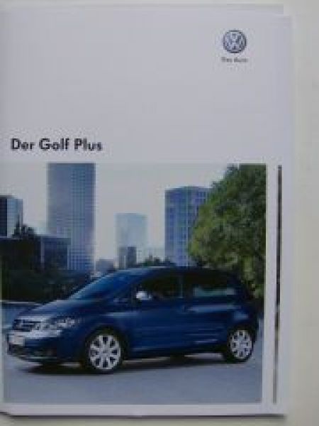 VW Golf Plus Prospekt +BlueMotion +Individual Mai 2008 5M1