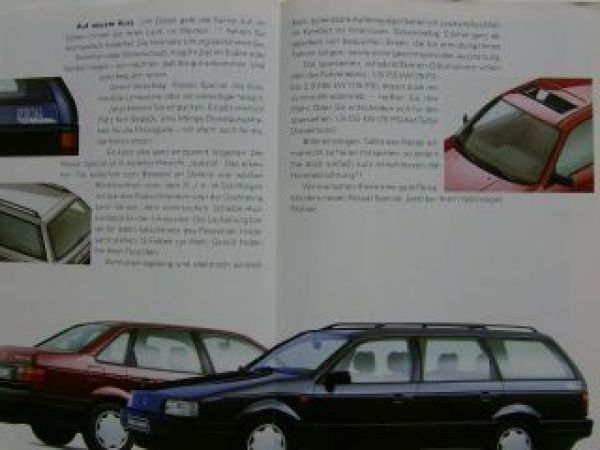 VW Passat +Variant Special Prospekt August 1992 3A2 35i