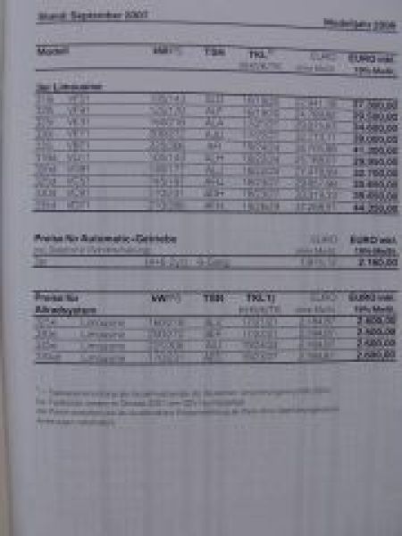 BMW Handbuch für Verkäufer 3er Limousine E90 +Wettbewerbsverglei