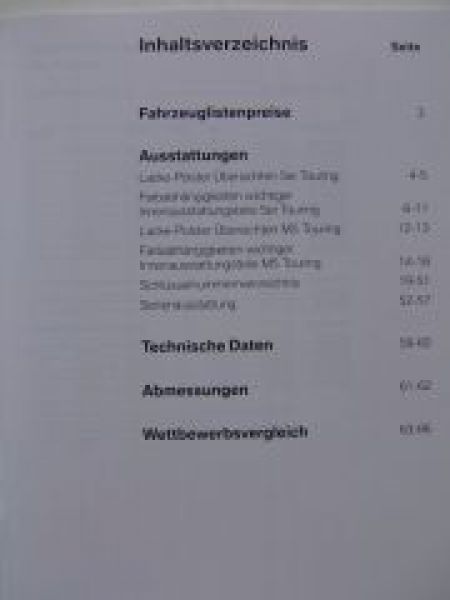 BMW Handbuch für Verkäufer 5er Touring E61 +M5 September 2007