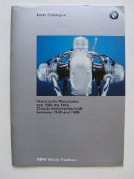 BMW Teilekatalog Historische Motorräder 1948 bis 1969 Prospekt