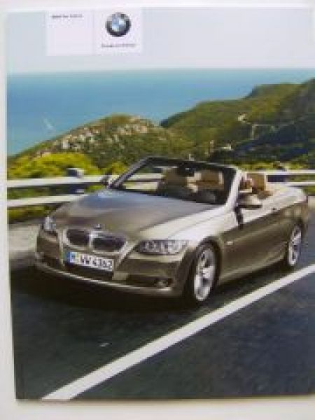 BMW 3er Cabrio Prospekt E93 März 2009 NEU