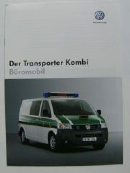 VW T5 Transporter Kombi Büromobil Zoll Prospekt Mai 2005
