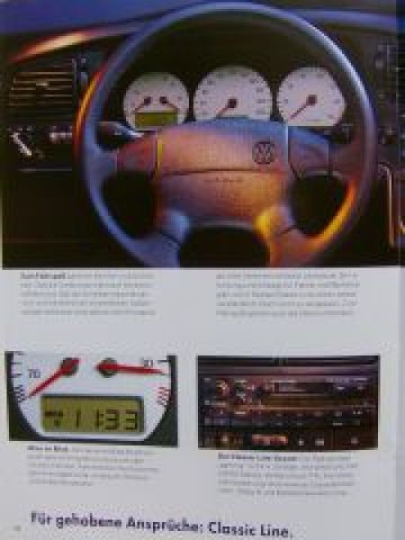 VW Passat Classic Line Prospekt September 1995 3A2