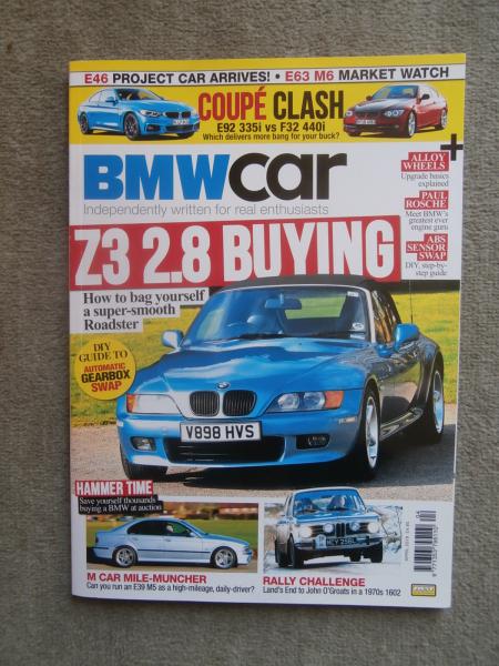 BMW car 4/2018 335i E92 vs. 440i F32,Z3 2.8 Buying E36/7,1062,BMW M5 E39,M6 E63,Paul Rosche