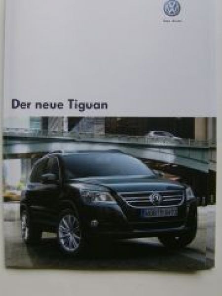 VW Tiguan Prospekt Oktober 2007 +Preisliste NEU