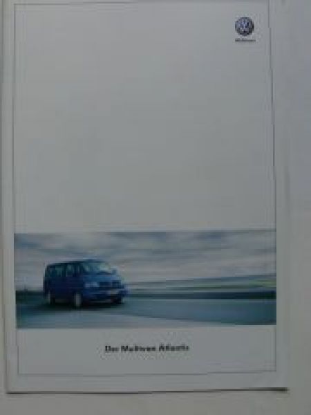 VW Multivan Atlantis T4 Prospekt April 2002 Rarität
