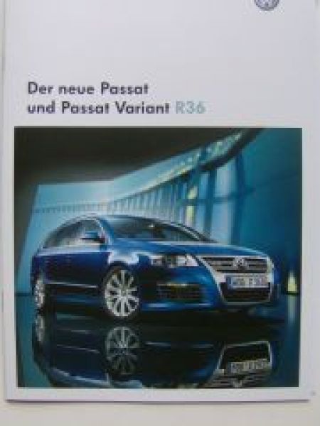 VW Passat +Variant R36 Prospekt (3C) Mai 2008 NEU