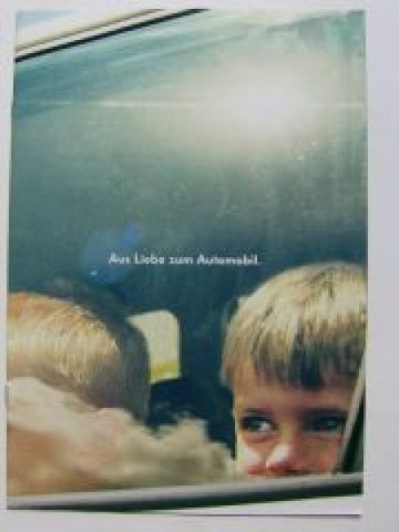 VW Aus Liebe zum Automobil Prospektbeilage NEU Rarität