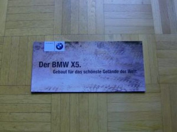 BMW Der neue X5 E53 Vorstellungsprospekt 1999 NEU