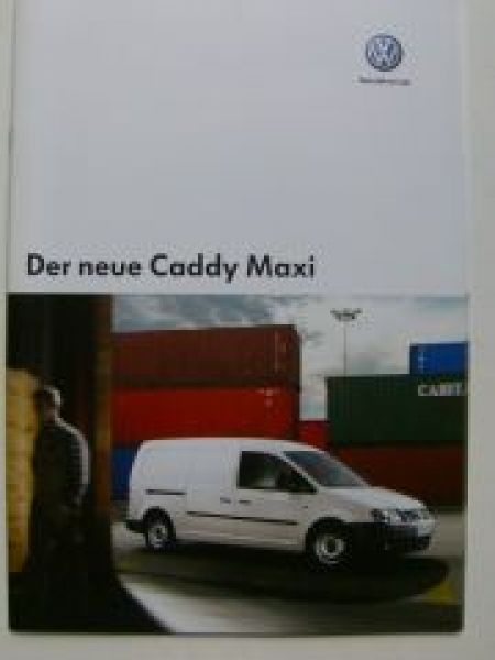 VW Caddy Maxi Prospekt Oktober 2007 NEU