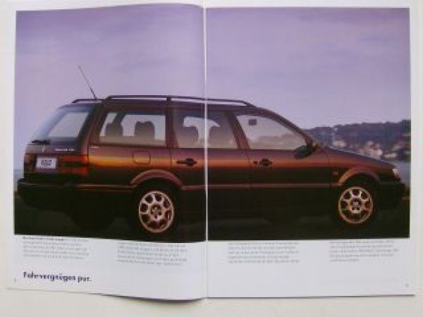 VW Passat VR6 Prospekt 3A2 35i Januar 1996 NEU