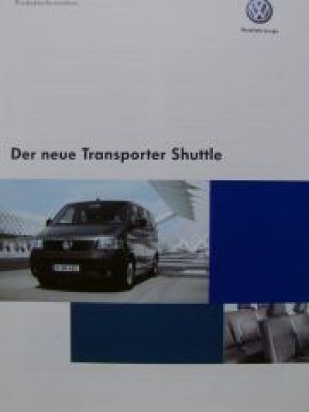 VW Produktinformation neue Transporter Shuttle T5 7HB 7HJ