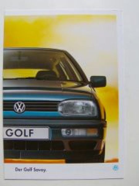 VW Golf3 Savoy 1H1 Prospekt August 1993 NEU