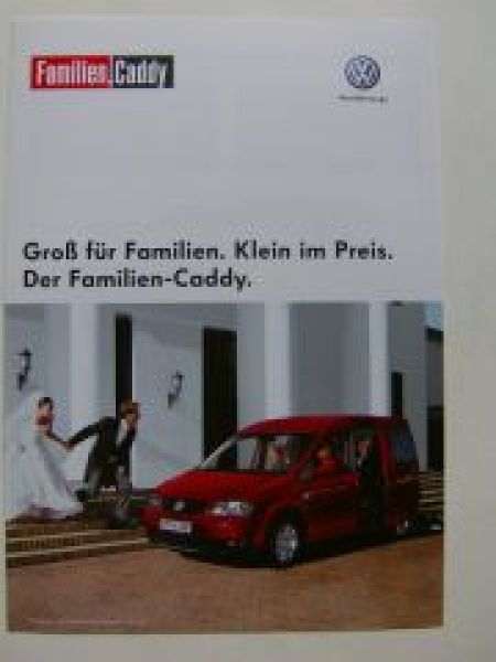 VW Familien Caddy Prospekt April 2007 2KB 2KJ