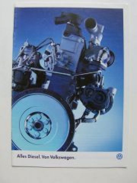 VW Alles Diesel Prospekt D TD SDI TDI Mai 1997