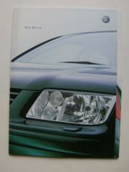 VW Bora Prospekt 1J2 Dezember 2001 NEU