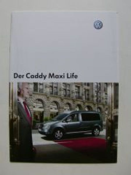 VW Caddy Maxi Life Prospekt September 2007 NEU