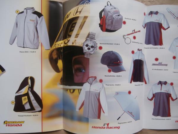 Honda Racing F1 Merchandising Prospekt 1/2007 Klamotten