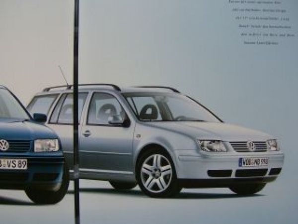 VW Bora +Variant Sport Edition Prospekt 1J2 1J6 Dezember 2001