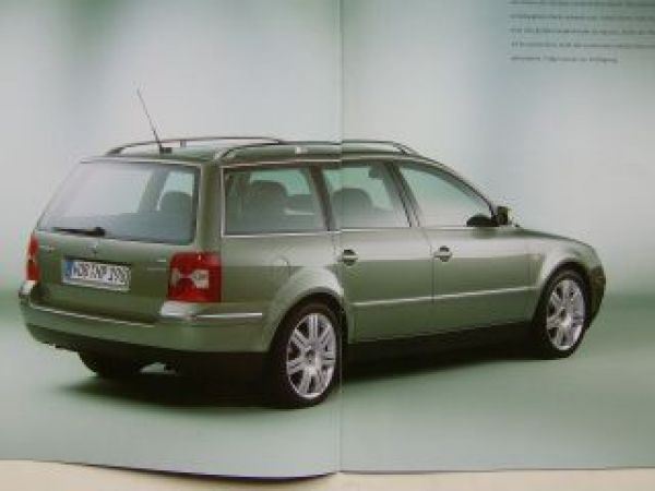 VW Passat & Variant Executive Prospekt 3B3 3B6 Oktober 2001