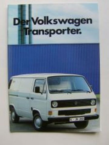 VW Transporter T3 Prospekt Pritsche DoKa Kombi August 1983