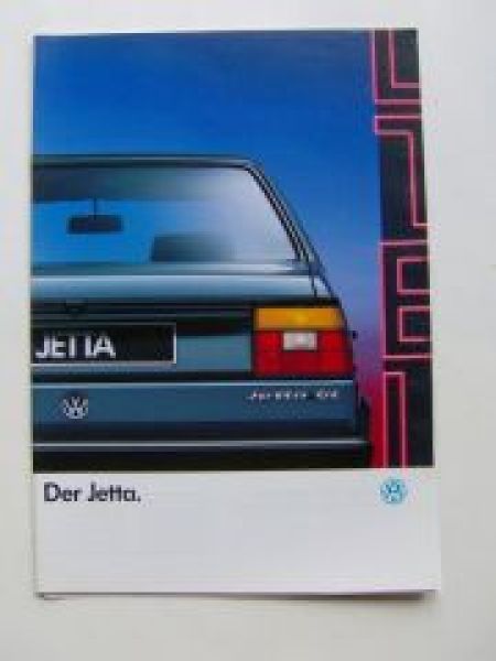 VW Jetta Typ 19E Prospekt August 1987 Rarität