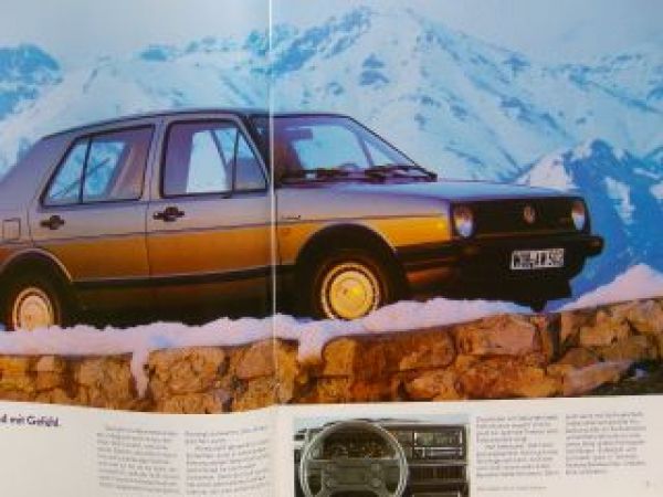 VW Golf2 Typ 19E syncro Prospekt Juli 1986 Rarität