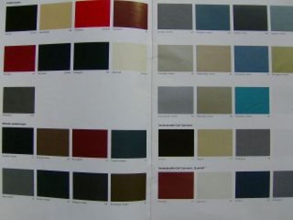 VW Farbprogramm 1987/88 Prospekt April 1987 Rarität