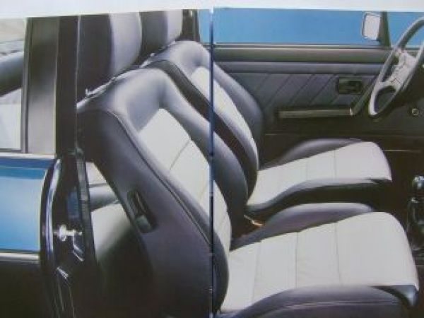 VW Golf Cabrio Azur Sondermodell Typ 155 Prospekt